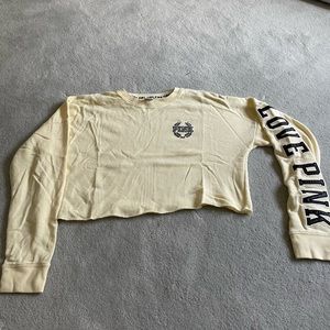 PINK cropped sweatshirt